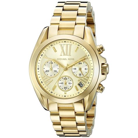 Michael Kors Womens Watch Stainless Steel Yellow Gold 